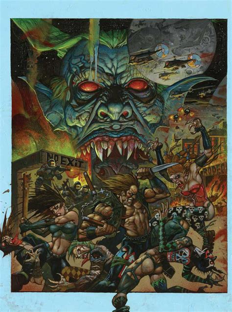 Written by Simon Bisley and me. . Kevin eastman studios